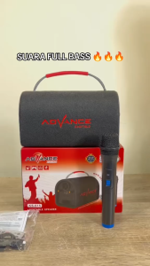 Speaker Bluetooth Portable Free Mic Wireless Advance KS-615 Karaoke/USB/TF/FM/4 Inch - Speaker Bluetooth Full Bass / Speaker Bluetooth Karaoke / Speaker Bluetooth Free Mic / Salon Bluetooth Full Bass / Salon Speaker Bluetooth / Salon Speaker Karaoke Mic