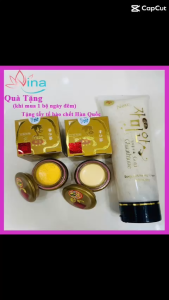Combo ngày và đêm kem sâm Tem Đỏ Lulanjina trắng da - mờ nám tàn nhang + TẶNG MẶT NẠ