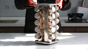 Stainless Steel Seasoning Combination Set Seasoning Glass Bottle Sealed Jar Set