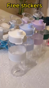 HIGH QUALITY!!!1000ML Ins Style Straw Cup Large Capacity Plastic Kettle Portable Summer Drinking Water Bottle Students Drinking Cup