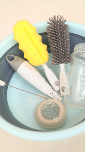 COCONI Quick Cleaning Silicone Bottle Brush 4 in 1 | Sikat Pembersih Botol Susu Bayi Silikon Sponge