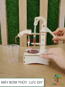 [STEM Vật lý] Bộ mô hình lắp ráp Máy Bơm Thủy Lực. Đồ chơi giáo dục khoa học cho bé phát triển trí tuệ. stem3g
