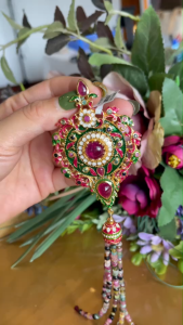 💥จี้พลอยอัญมณีของแท้ ดีไซน์ใบโพธิ์ร้อยภู่ ทัวร์มาริน อัญมณีพลอยน้ำสวย คัดเกรด ทับทิมแท้ ล้อมนพเก้า รัตนชาติพลอยสวย อัญมณีเครื่องประดับของแท้ สินค้ามีใบรับประกันดูแลตลอดการใช้งาน AUFU STORE