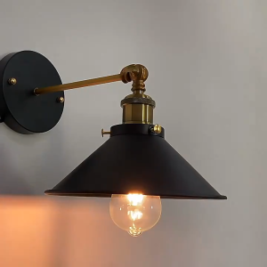 22cm Retro Vintage Wall Light Lampu Dinding Wall Lamp for Living Room Bedroom Restaurant Wall Sconces