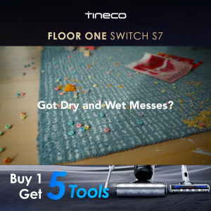 Tineco Floor One Switch S7 Smart Wet Dry Cordless Vacuum Cleaner Multifuncional Vacuum