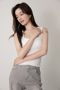 【SG stock】Premium Cotton Padded Top Square Neck Top Tank Top Bra Top BT66