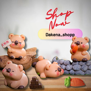 Ornamen Miniatur DAKENA Motif Multi Wombat