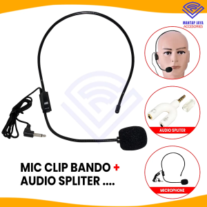 [COD] BANDO MICROPHONE MIC CLIP ON 1 SET FOR KONTEN CREATOR / VLOGGER / LIVE / SOCIAL MEDIA