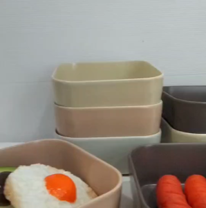 ชาม ชามน่ารัก มินิมอล ชามเซรามิค ชามเซรามิกสี่เหลี่ยม ชามสี่เหลี่ยม 15ซม. ทรงสี่เหลี่ยม ทนร้อนได้ดี เข้าไมโครเวฟได้ เข้าเตาอบได้