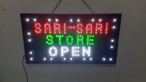 LED SIGNAGE SARISARI STOREVAPE SHOP SHOES BAGS REPAIR BIG LED SIGNAGE (60*33*2CM)