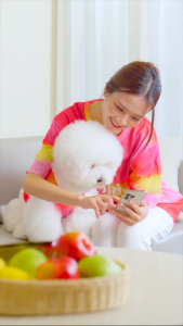 เสื้อคู่ผ้ามัดย้อม CLAWSET X TINDER สกรีนลาย " ทาสเราโสด " (เฉพาะเสื้อสัตว์เลี้ยง) | CLAWSET.BKK