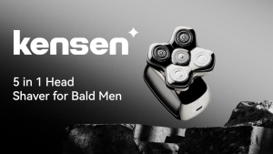เครื่องโกนหนวดไฟฟ้า KENSEN สำหรับ Blad Man ที่เล็มผม5D แบบลอยตัวเครื่องเล็มมีดโกนหนวด5 In 1ชาร์จไฟได้เครื่องโกน