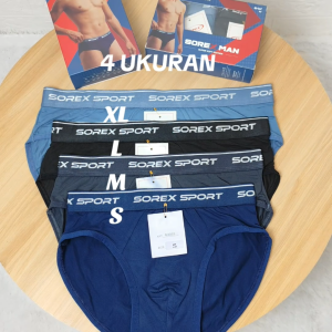 Celana Dalam Pria SOREX 3903 Karet Lebar 35cm Size Jumbo S-XL Bahan Poliester Premium