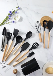 MQ ALAT MASAK SPATULA SET 11 PCS SILIKON SUTIL SODEK SILICONE KITCHEN UTENSIL SET TAHAN PANAS 11 IN 1