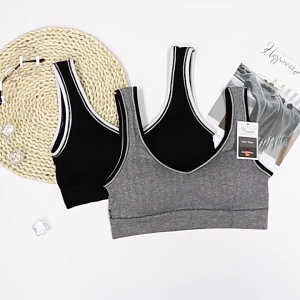 BRA526 Bra Tanpa Kawat Pakaian Dalam Wanita Sportbra Gym