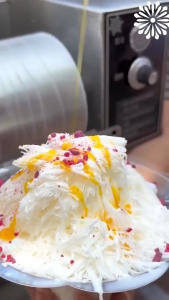 (Send recipe)bingsu machine Snowflake Ice Machine Snow Continuous Cooled Milk Mango Bingsu Shaver SmoothieCrusher(360W 60KG)