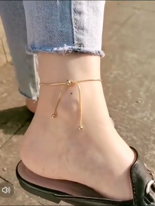 Gelang Tangan & Kaki Wanita Serut Simple Tali Polos