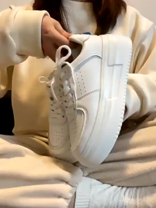 LUCCY High Quality Korean Fashion White Rubber Sneakers for Women Thick bottom Increase height shoes for girl#830