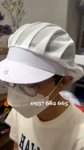 Nón Lưới Trùm Tóc Cho Công Nhân Thủy Sản Thực Phẩm Lưới Dày Dặn Giá Rẻ-Vành Lưới Xếp Ly- Hình Thật