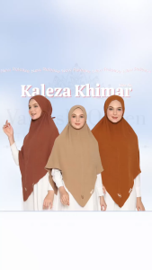 Khimar KALEZA SIZE XL Valenshaqueen Hijab Syari crinlkle Bergo Tali JUMBO Bahan Crinkle Airflow