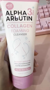 Sữa Rửa Mặt Trắng Sáng Da Alpha Arbutin Collagen Foaming Cleanser Thái Lan 120ml