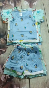 GÍA TẠI XƯỞNG - Đồ bộ thun lạnh cho bé in họa tiết dễ thương mềm mát hình ngẫu nhiên 6-14kg tay ngắn tay dài ba lỗ