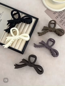 Phụ kiện kẹp tóc xinh Doudou Kẹp càng cua Cặp tóc nữ tone nâu tây phong cách Hàn Quốc ZJ084