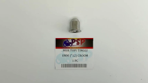 {\n \"article\": \" MUR TOPI TINGGI 8mm - (Drat 12) \\\"CHROM\\\" / MOR HEAD / COP TIGER / MEGA PRO / GL PRO (Harga Per 1 Biji)