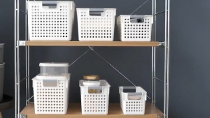 Multipurpose Storage Basket Organizer Kitchen Wardrobe Box Rectangle Bathroom Bakul Simpanan 储物篮