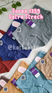 Celana Dalam Wanita Dewasa Sorex 1259 | Cd Wanita Lusinan Premium Quality Super strecth | Pakaian Dalam Wanita | Cd Motif Salur Timbul