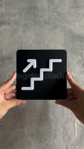 ป้ายในโรงแรม ป้ายขึ้นลงบันได ป้ายลิฟท์ ป้ายจุดรวมพล ป้ายไวไฟ WIFI สไตล์โมเดิร์นมินิมอลDesignfac