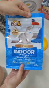 อาหารแมวชนิดเม็ด สูตร INDOOR เลี้ยงในบ้าน รสไก่ โปรตีนสูง 32% เกรดพรีเมี่ยม อาหารแมวถูง 2.7kg