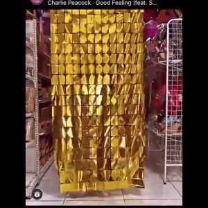 Square Foil Curtain Small Square Background Rain Curtain 1*2m Tinsel Curtain For Wedding Anniversary Adults Birthday Party Decorations