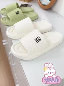 Dép Quai Ngang Bánh Mì REBO Họa Tiết Độc Đáo Màu Pastel Siêu Xinh Dép Nam Nữ Êm Chân Đi Trong Nhà Chống Trơn Trượt