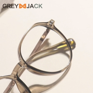 Grey Jack Kacamata Frame Titanium Model Oval Ringan Kokoh Pria Wanita Bisa Minus Antiradiasi Bluecromic 95038