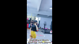 CAPIN Women High Waist Sports Yoga Shorts Quick Drying Boosting Training Shorts