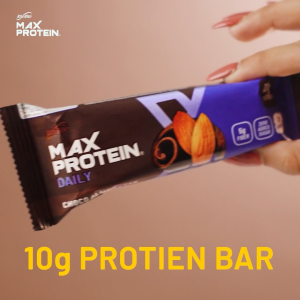 Max Protein Bar Choco Almond (50g) โปรตีนบาร์ ขนมคลีน ขนมโปรตีน ช็อกโกแลตแท่ง รสช็อคโกอัลมอนด์ แบบ 1 แท่ง (1 Bar) ดีต่อสุขภาพ สะดวกและอร่อย Healthy & Yummy!!