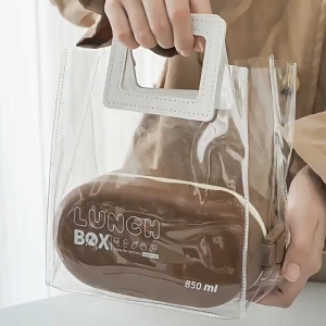 Kotak Makan Lunch Box Bento Model HotDog 2 Tingkat 850ml Free Sendok