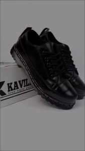 KAVILAZ true style yourself Sepatu Pria Formal Kerja Oxford Carlos Dokmart Black Doff Kode Z8