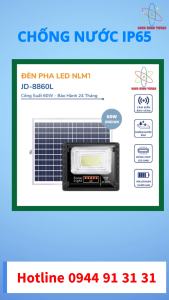 Đèn Pha Led Năng Lượng Mặt Trời JINDIAN 60W JD-8860L