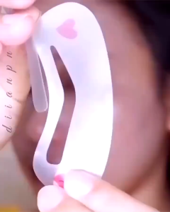 Cetakan Alis 3 IN 1 & Mini Eyebrow Template Kit: Alat Makeup untuk Pemula