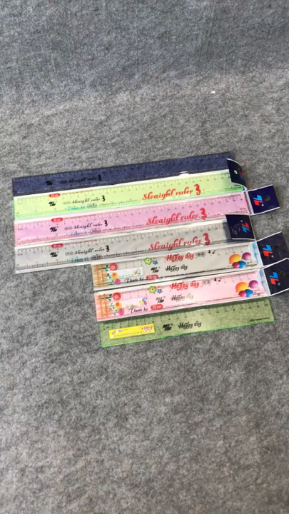 Combo 5 Cây Thước nhựa cứng 20cm Thiên long SR-02