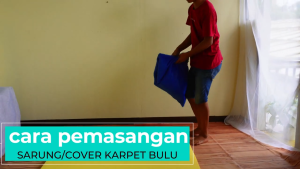 Cover / Sarung Sajada bulu rasfur motif LP