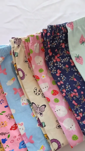 Legging Panjang Anak Perempuan Motif & Polos 1-12 Tahun Bahan Tebal Nyaman Dipakai Anak