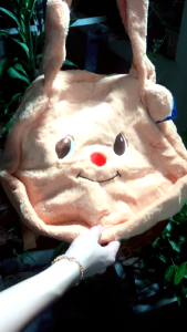 พร้อมส่งในไทย กระเป๋าก๊องน้องเนยน่ารักใส่ของได้เยอะมาก สามารถสะพายและเป้ได้ พร้อมซิป ปรับสายได้ ขายส่งและปริก Qute Butter Bag SJB