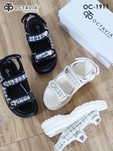 OCTAVIA Sepatu Sandal Slingback Wedges Wanita Love Series #OC-1911