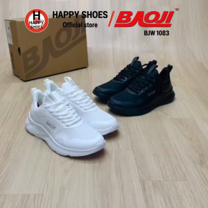 [🥇ของแท้100%🚚ส่งเร็ว🆓ฟรี...ถุงเท้า 1 คู่] BAOJI รองเท้าผ้าใบหญิง รองเท้ากีฬาหญิง รองเท้าวิ่ง รุ่น BJW1083 สวย นุ่มเบา สบายเท้า