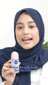 NIVEA Deodorant Roll On Brightening Hijab Fresh 25ml - Deodoran wanita hijab halal mencerahkan brightening ketiak tahan keringat bau badan wangi segar tahan lama seharian - Antiperspiran Vitamin C Ekstrak Sakura 0% alkohol