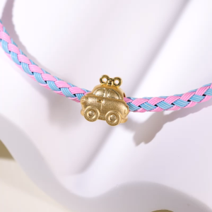 Chow Sang Sang 周生生 Charme Mini Lovely Tales 999 Gold Toy Car Mini Charm 92436C (Bracelet Not Included)