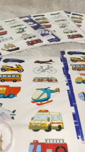 Poster - Poster Interaktif - Poster Lepas Tempel Buah - Profesi - Transportasi - DLL / B B